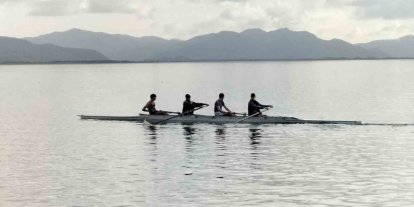 Köyceğiz’de yarıyıl tatili kürek okulu eğitimleri sürüyor