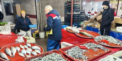 Su ürünleri denetlendi, balık boyları tek tek ölçüldü