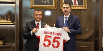 Başkan Halit Doğan, Bakan Murat Kurum’a Samsun projelerini anlattı