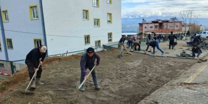Bozdoğan’da okul çevresinde düzenlemeler devam ediyor