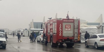 Konteyner kentte çıkan yangın korkuttu