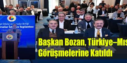 Bozan, Türkiye–Mısır Ekonomik İş Birliğinde Yer Aldı