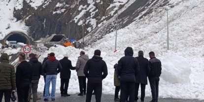 Hakkari-Van kara yoluna çığ düştü