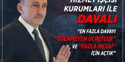 Sağlık ve sosyal hizmet işkolunda en fazla dava ‘ödenmeyen ücretler’ ve ‘fazla mesai’ için açıldı