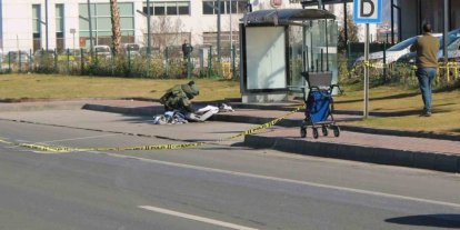 Alışveriş merkezindeki durakta şüpheli valiz paniği