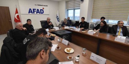 Tekirdağ AFAD’da Trakya belediyeleriyle afet riskleri değerlendirmesi