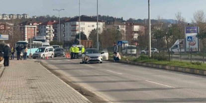 Otomobilin çarptığı kadın ağır yaralandı