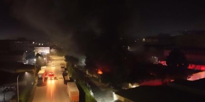 Bursa’da tekstil fabrikasında yangın