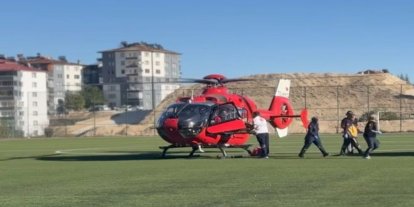 Malatya’da ambulans helikopter 70 yaşındaki hasta için havalandı