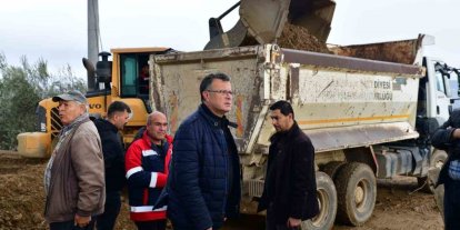 Alaşehir’de taşkın hasarları gideriliyor