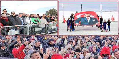 Çıldır Gölü’nde buz şenliği coşkusu