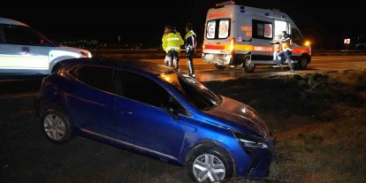 Kontrolden çıkan otomobil şarampole devrildi, sürücü kayıplara karıştı