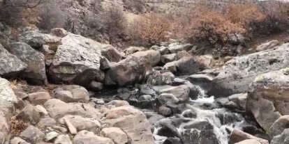 Karapınar’da eriyen kar suları derelere canlandırdı