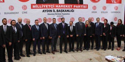 MHP Aydın’da yeni yönetim tanıtıldı
