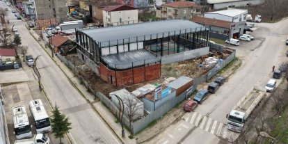 Başiskele’de kapalı spor salonu inşaatı yükseliyor