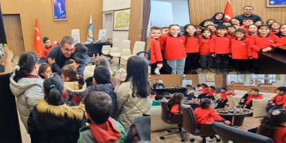 Kağızman’da miniklerden anlamlı ziyaret