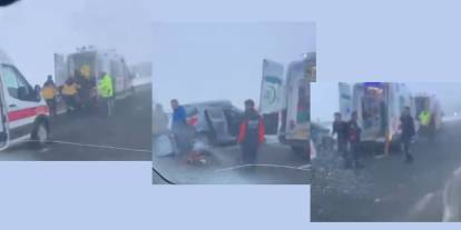 Kars – Kağızman kavşağında kaza: 7 yaralı, 1’i ağır