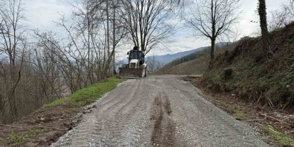 Gölyaka’da köy yolları yenilendi
