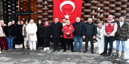 15 Temmuz şehit aileleri Kars Peynir Müzesi’ni ziyaret etti