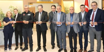 Kapasitesi büyütülen TÖTM hemodiyaliz ünitesi yeni yerinde hizmete açıldı
