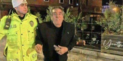 2.14 promil alkolle yakalandı: Gazeteciye el sallayıp yüzüne tükürdü