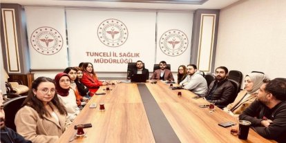 Tunceli’de sağlık çalışanlarına hizmet içi eğitim