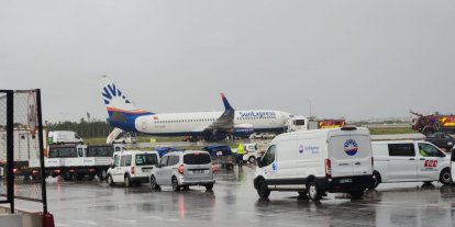 Antalya Havalimanı’nda korkutan kaza ucuz atlatıldı