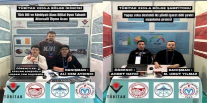 Hasan Harakani Anadolu Lisesi’nden TÜBİTAK başarısı