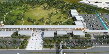 Eski fuar alanına yapılan Sosyal Yaşam Merkezi’nde çalışmalar sürüyor