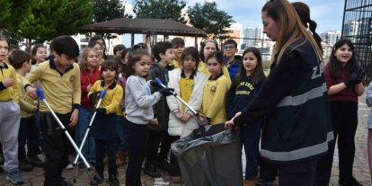 Atakum’da çocuklardan çevre temizliği konusunda anlamlı etkinlik