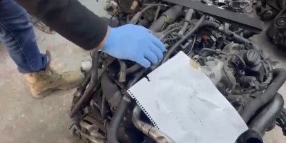 Samsun’da 13 gümrük kaçağı otomobil motoru ele geçirildi