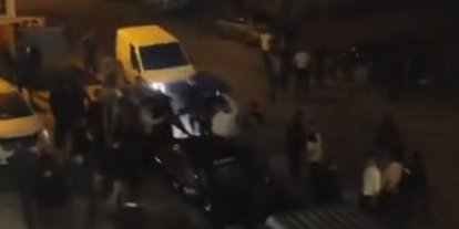 Gaziantep’te kan donduran görüntüler: Aracıyla kavga edenleri ezdi