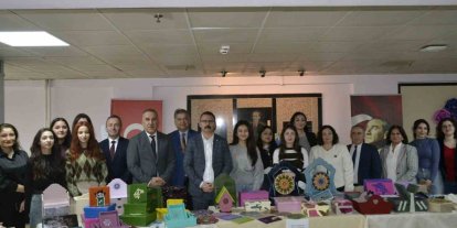 Sultanhisar’da el emeği göz nuru eserler sergilendi