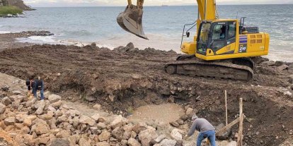 Sinop Kadınlar Plajı’na istinat duvarı