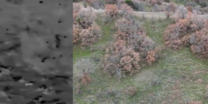 Termal drone destekli denetimde 2 kaçak avcı yakalandı