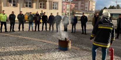 Dörtdivan ilçesinde polis ekiplerine yangın eğitimi verildi
