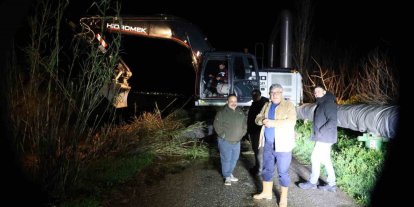 Aydın’da Emirdoğan Çayı taştı