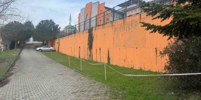 Alaplı TOKİ İlk ve Ortaokulu’nda istinat duvarında çökme tehlikesi