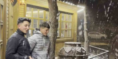 Aksaray’ın Güzelyurt ilçesinde kar yağışı etkili oluyor