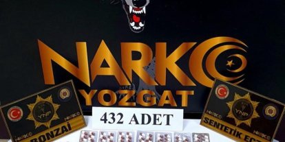 Yozgat’ta 432 adet sentetik ele geçirildi