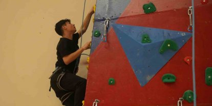 Niğde’deki tırmanış duvarı geleceğin dağcılarını yetiştirecek