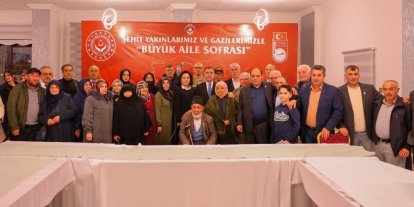 Bayburt’ta "Büyük Aile Sofraları" iftarı şehit aileleri ve gazilerle paylaşıldı