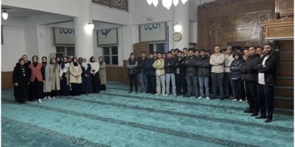 Çermik’te öğretmen ve öğrenciler teravih namazında buluştu