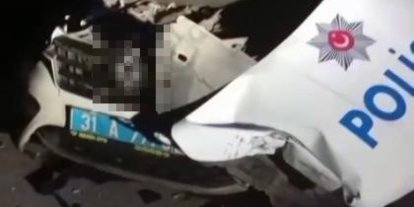 Polis aracına çarparak 2 polisin yaralanmasına neden olan sürücü 1.98 promil alkollü çıktı