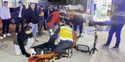 Aksaray’da otomobil ile motosiklet çarpıştı, sürücü ağır yaralı