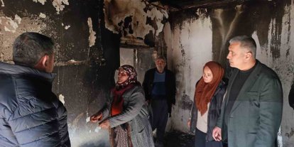 Niğde’de yangın çıkan evde inceleme yapıldı