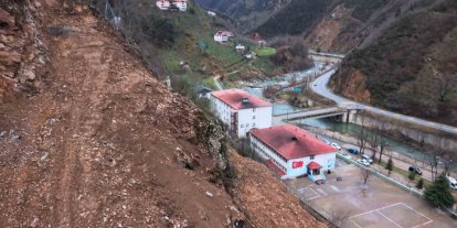 Heyelan tehdidine karşı okul koruma altına alındı