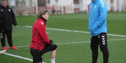 Samsunspor, Shkendija maçı hazırlıklarını tamamladı