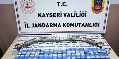 Kayseri’de 619 paket kaçak sigara ele geçirildi: 1 gözaltı