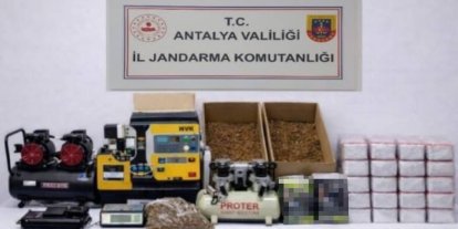 Alanya’da 17 kilogram kıyılmış tütün ele geçirildi